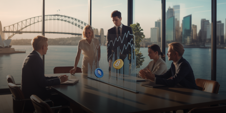 Financial advisor guiding clients on Australian asset management strategies including traditional and alternative investments.