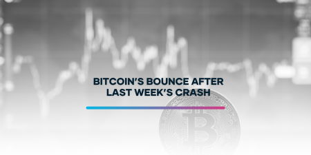 Graph showing Bitcoin price climbing from $80,000s to $90,000s with resistance near $100,000, alongside Ethereum rebounding from $2,700 to $3,000.