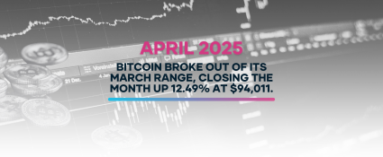 Bitcoin price chart showing BTC surge above $90,000 in April 2025